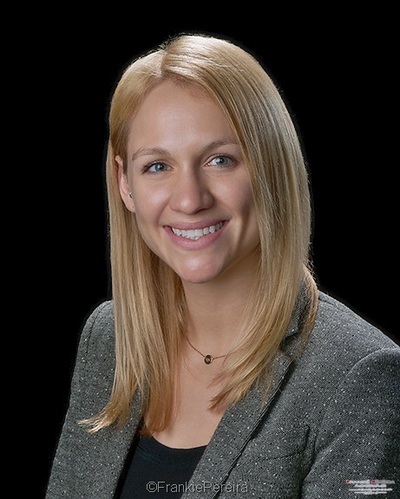 Corporate Business Portrait Blonde woman with green eyes